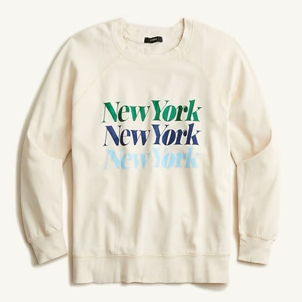 Nearly new J Crew New York graphic sweatshirt